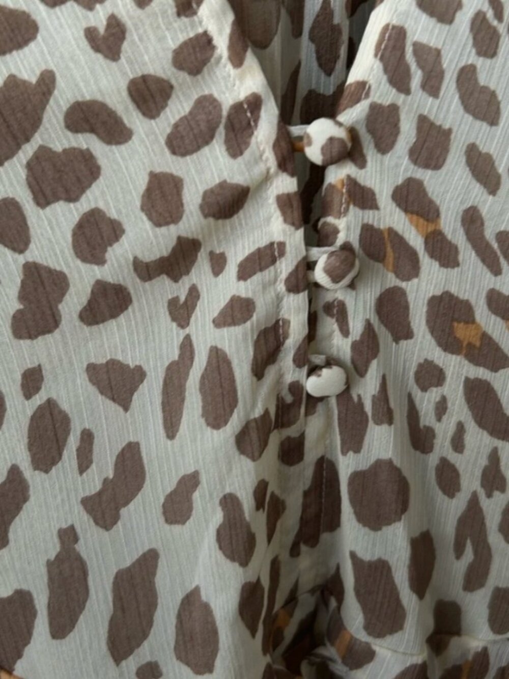 Shona Joy Ghetty Balloon Sleeve Leopard Mini Dress - Picture 7 of 8